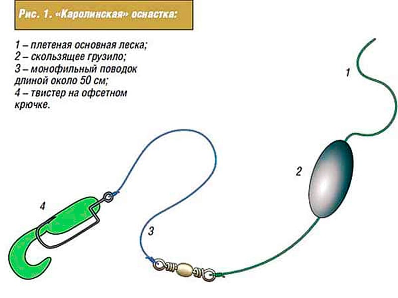 Ловля окуня на отводной поводок