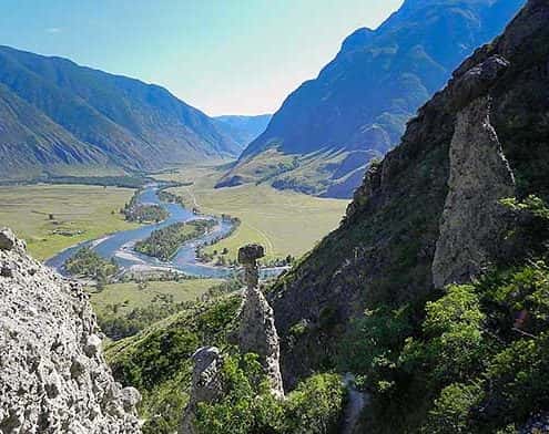 Карта рыболовных мест Республики Алтай