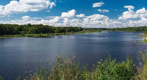 Карта рыболовных мест Вологодской области