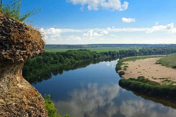 Карта рыболовных мест Липецкой области