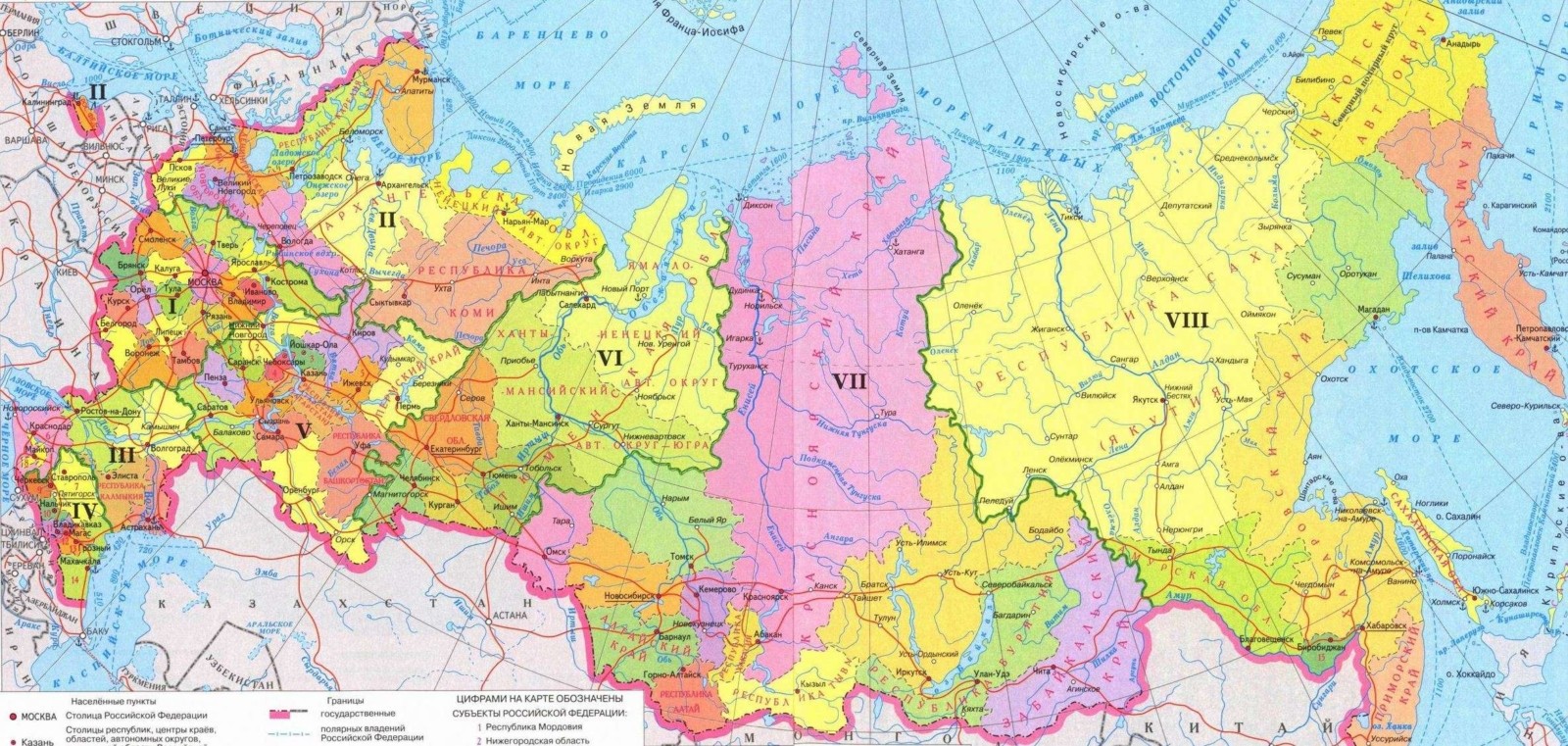 Карта границ россии и казахстана