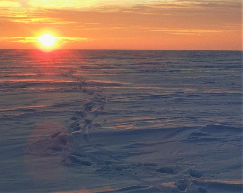 Куйбышевское водохранилище зимой