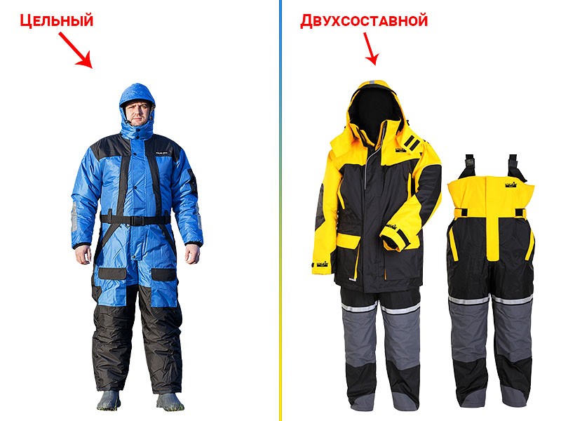Цельный и двухсоставной комбинезон